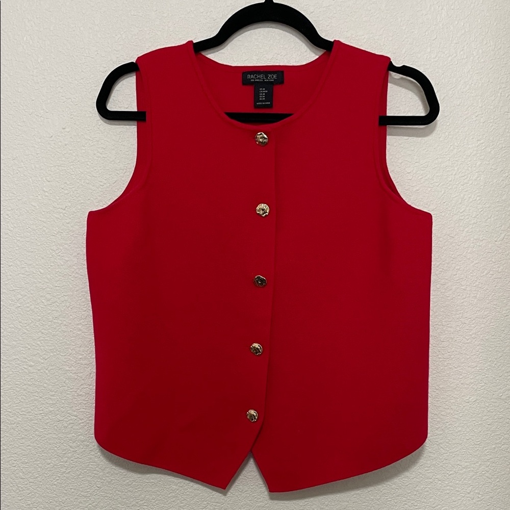 Rachel Zoe Red Sweater Vest